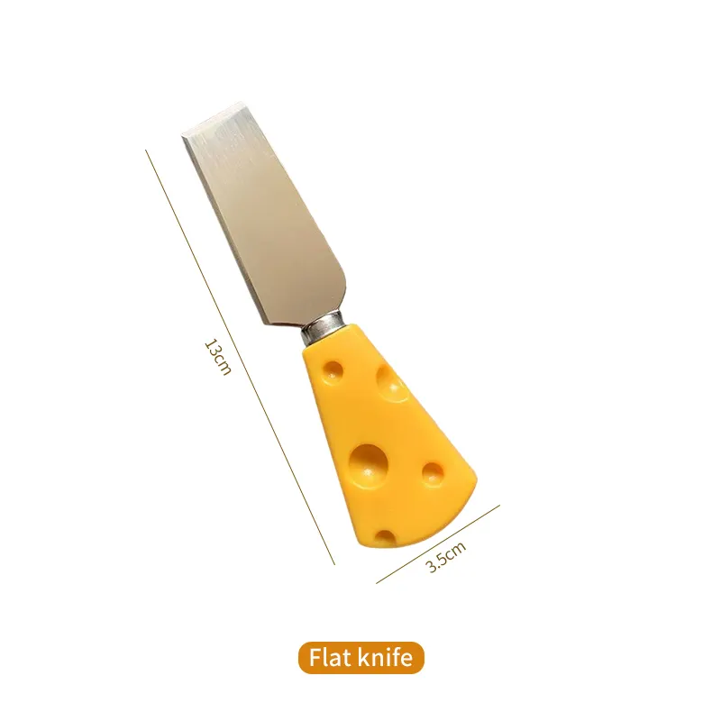 मक्खन पनीर कटर कांटा शेवर और स्प्रेडर स्टेनलेस स्टील मिनी पिज्जा चाकू चांदी Flatware सेट 3295