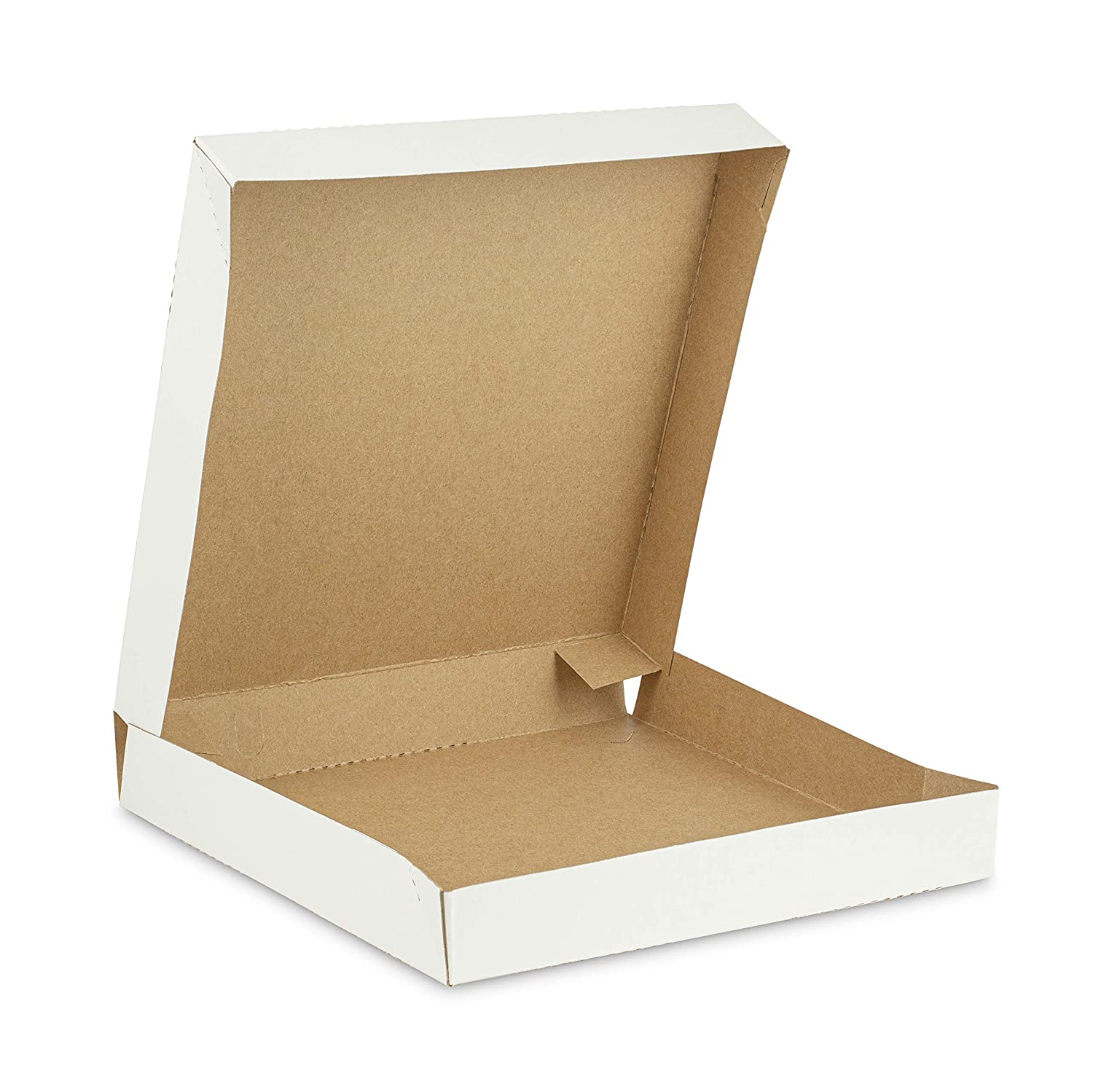 Blanc à l'extérieur, marron à l'intérieur