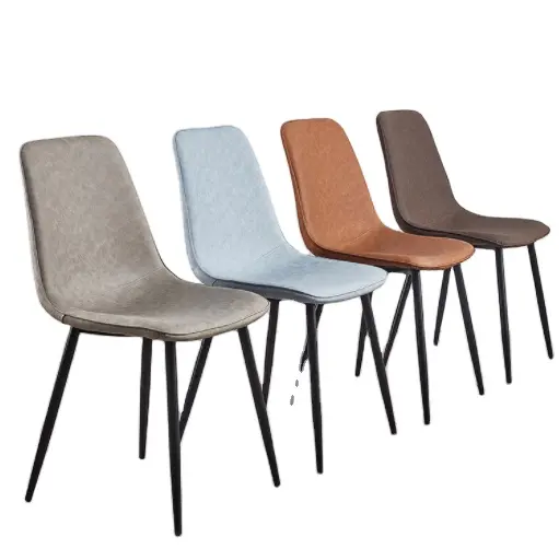Cadeira de cozinha mobília ao ar livre, sillas de plástico, alta qualidade, couro pu, gary, marrom, rosa, laranja