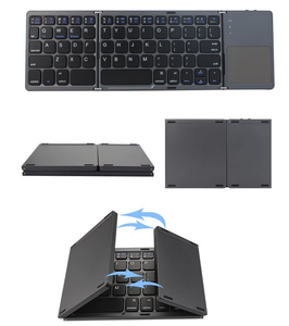 中国工場3レベル折りたたみ式ブルートゥースタッチパッドオフィスキーボードipad iOS AndroidタブレットPC携帯電話折りたたみ式ミニkeyb - Product Image 5