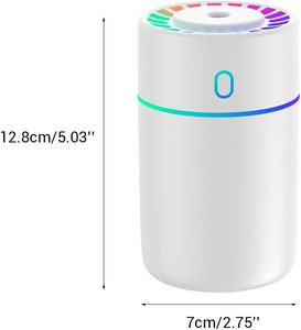 Pelembab udara kabut udara, kustom, pendingin udara, Mini portabel, Pelembab udara dengan 7 lampu warna-warni - Product Image 2
