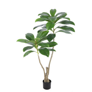 Trang trí nội thất tốt nhất 6 chân gần như tự nhiên Faux nhỏ trong chậu màu xanh lá cây loquat cây nhân tạo Bonsai giả loquat cây - Product Image 2