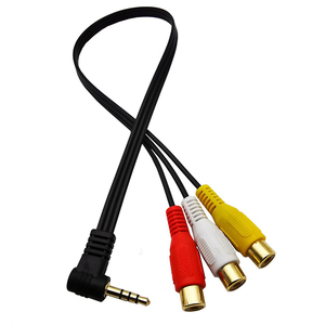 Gold Plated 3.5MM Mini Stereo <strong>M</strong> to 3RCA Audio Video <strong>F</strong> Adapter Cable 0.5m - Product Image 2
