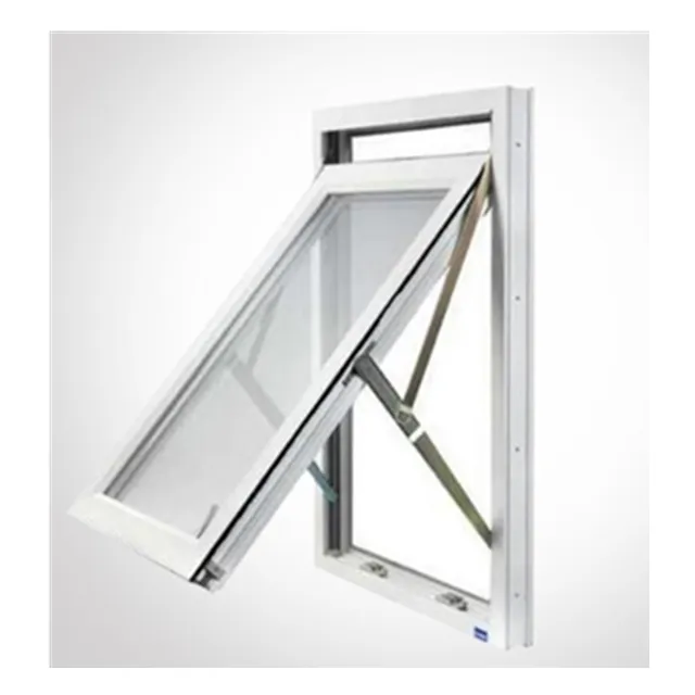 Nouveau produit PVC/auvent UPVC/fenêtre à guillotine avec grille, PVC/UPVC fenêtres et portes