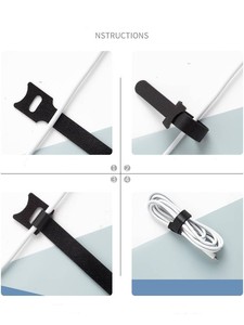 สายรัดสำหรับจัดการสายดาต้าสายรัดสายชาร์จสายเคเบิลตกแต่ง - Product Image 4