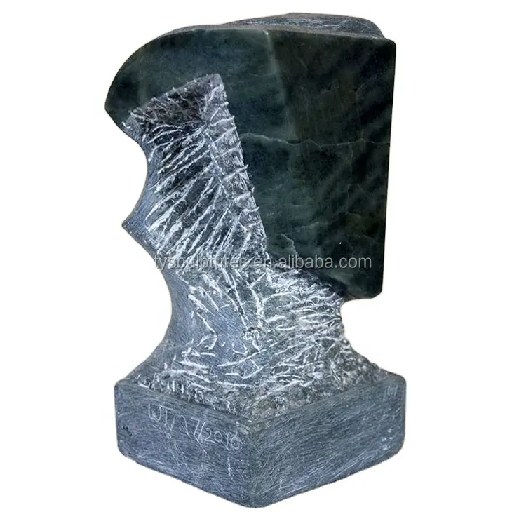 Pedra de escultura geométrica, arte estatuária abstrata de granito escultura interna para venda