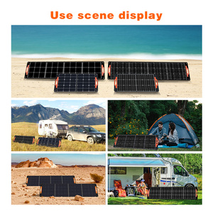 Vinh Quang Năng Lượng Mặt Trời 200W 40V 20V 4 Thư Mục Siêu Ánh Sáng Mỏng Trọng Lượng Xách Tay Có Thể Gập Lại Năng Lượng Mặt Trời Bảng Điều Khiển Cho Cắm Trại - Product Image 4