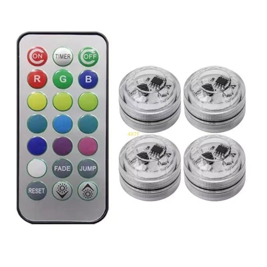 4 luces 1 control remoto