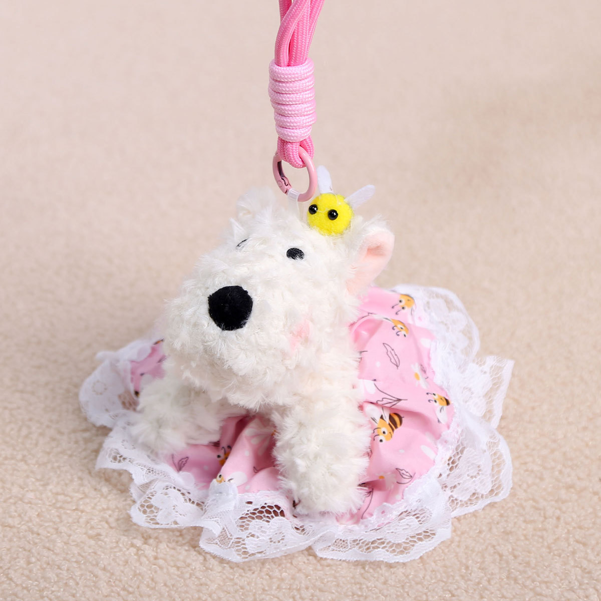Bee skirt west highland dog pink-about 11cm 45g