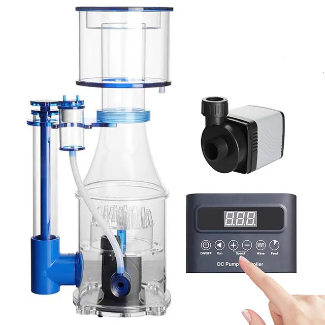 Accessori per acquari 240-340 galloni skimmer per proteine per acquari di acqua salata, pompa DC con Controller