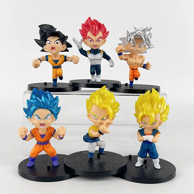 BJ Anime vendita Hot Dragon Balls Anime Action Figure Super Saiyan Son Goku Vegeta Figma modello statua in PVC bambole giocattolo regalo figurina