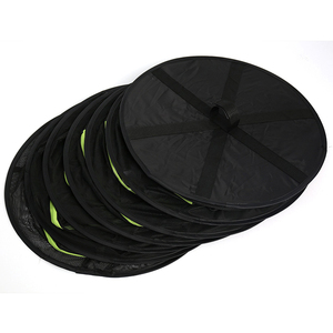 Foldable Multi-<strong>Layer</strong> Diameter 60cm (24in) 2/4/<strong>6</strong>/8 <strong>Layers</strong> Black Mesh Hanging Herb <strong>Drying</strong> Rack Dry <strong>Net</strong> for Plants - Product Image 5