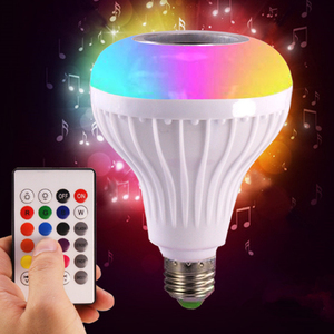 E27 RGBW LED renk değiştiren ampul BT hoparlör uzaktan kumanda ile ev etkinlikleri ve tatil projeksiyon ışıkları için - Product Image 2
