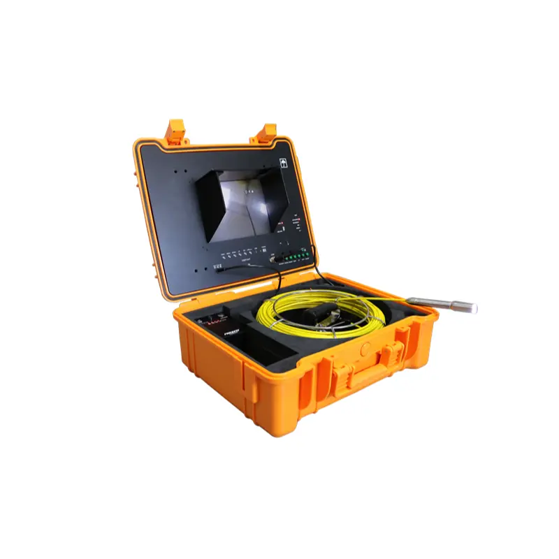 Custo-efetivo 10 "LCD portátil inspeção esgoto tubo inspeção câmera transmissor e localizador