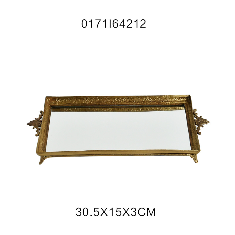 Plateau miroir vintage nostalgique importé