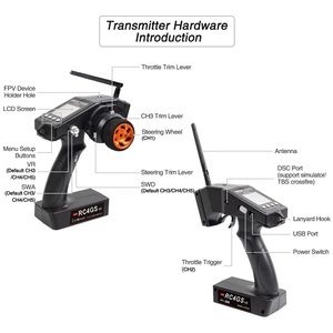 Radiolink RC4GS V3 5チャンネル無線送信機R6FGジャイロ受信機RCカー/ボート用 - Product Image 3
