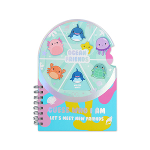 螺旋装订创意成型记事本带PP旋转封面游戏儿童玩小写字板 - Product Image 1
