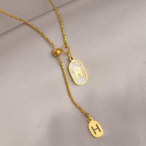 金メッキペンダントネックレス金メッキステンレス鋼チェーン