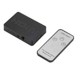 4k*2k HDMI Switcher 3X1 <strong>Mini</strong> Type with Remote Control 3 in 1 Out Pigtail Auto Converter Cable for DVD HDTV <strong>Xbox</strong> PS3 PS4 PS5