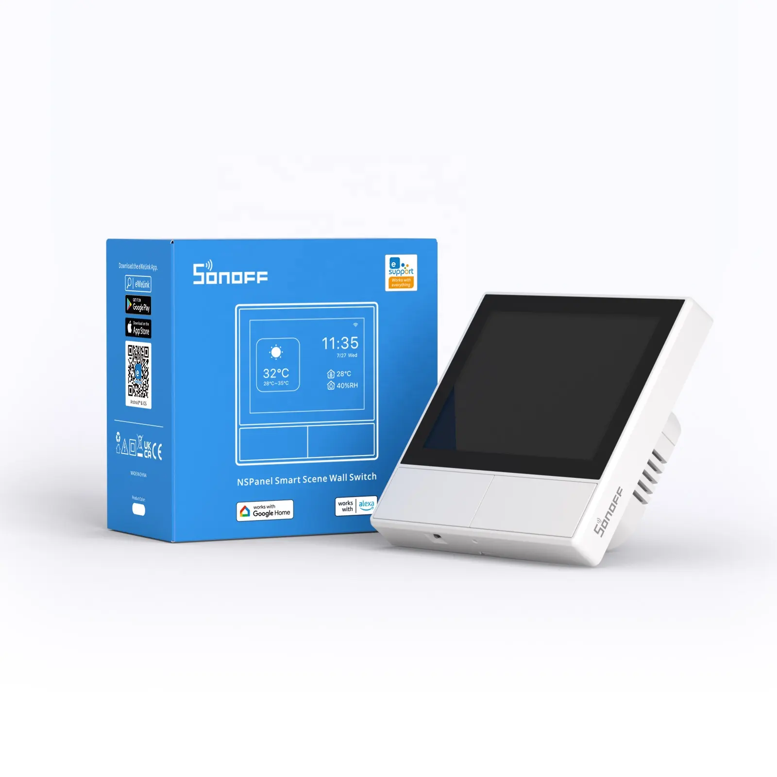 SONOFF NSPanel Pro pannello di controllo intelligente per la casa da 3.95 pollici Full Touch Screen EU Wifi Zigbee Smart termostato interruttore