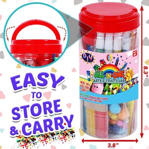 1000Pcs Assorted <strong>All</strong> in One Arts and Crafts Jar Kids Craft Set for DIY Projects Kids Craft Set Diy Educational <strong>Toys</strong> - Product Image 2
