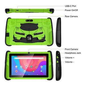 OEM/ODM 7 inç spor araba çocuk tableti adet 4GB RAM + 64GB ROM Android 12 çocuk eğitim çocuk tableti - Product Image 4