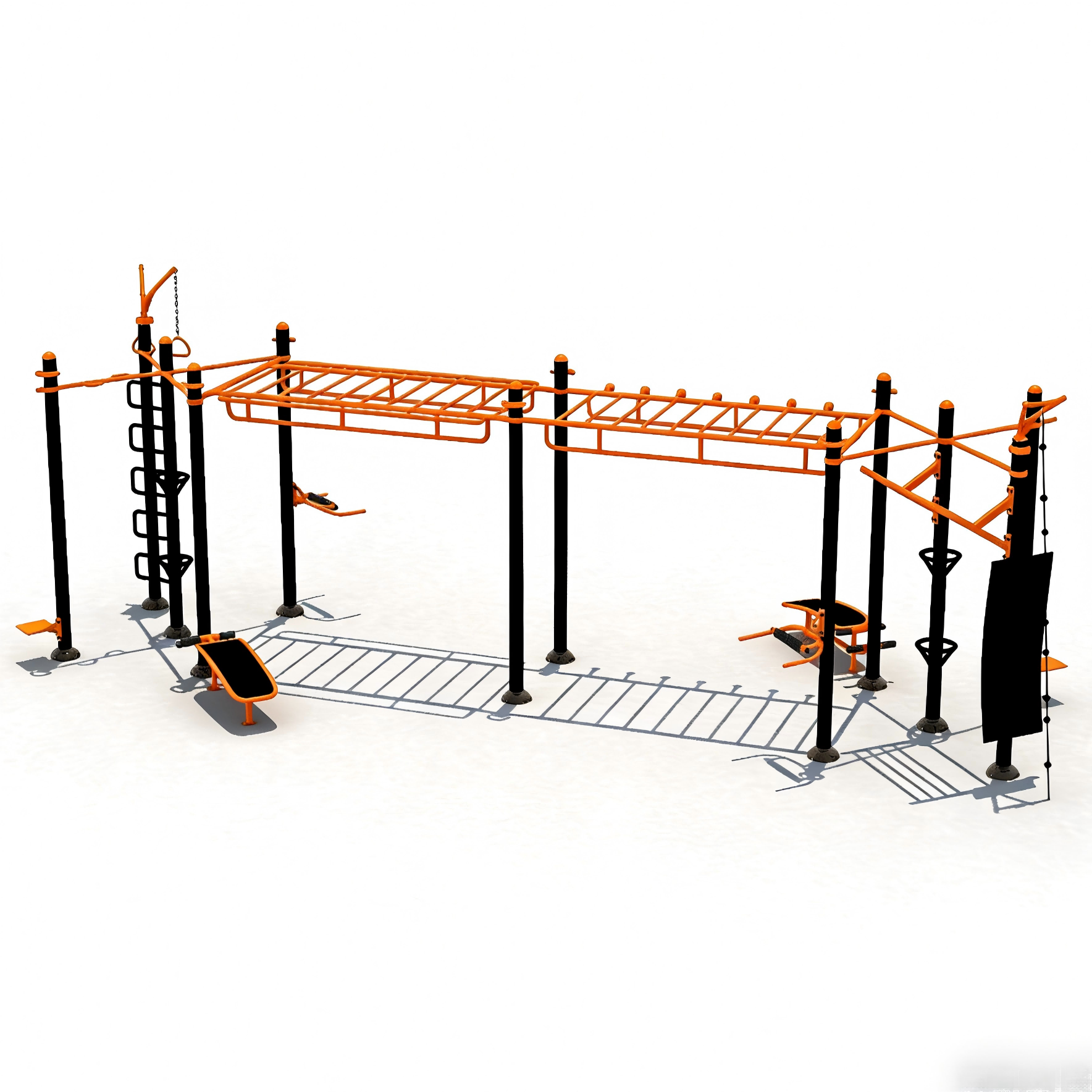 Appareil d'entraînement de liaison assis en extérieur