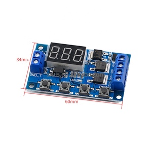 DC 12V 24V Dual MOS LED Digitales Zeit verzögerung relais Trigger zyklus <span class=keywords><strong>Timer</strong></span> Verzögerung schalter Leiterplatte Timing-Steuer modul DIY