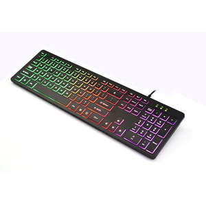 Tastiera da gioco per Computer con cavo USB personalizzata OEM con retroilluminazione a LED colorata vendita calda KBL-103D tastiera da gioco - Product Image 6
