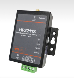 Módulo convertidor de puerto serie RS485 a WiFi/Ethernet HF2211S para transmisión de datos de automatización Industrial TCP IP Telnet Modbus