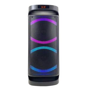Çift 10 inç güçlü parti hoparlör mavi diş açık hoparlör ön ve yanlarda LED lazer ışıkları ile - Product Image 2