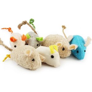 Ratón de hierba gatera para mascotas, juguete interactivo para Limpieza de dientes - Product Image 1