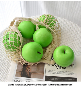Single Green <strong>Apple</strong> for Home Early Education and Photography Simulation Fake Window Plastic Fruit-Polyfoam Crafts Red <strong>Apple</strong>