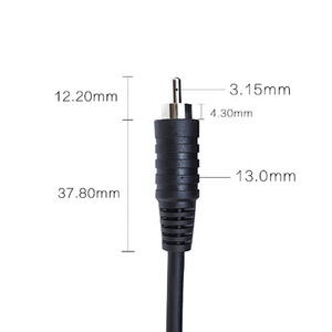 BNC公头到RCA公头1米视频监控配件连接BNC到AV跳线电缆 - Product Image 6