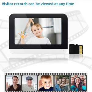 Sistema de intercomunicación de vídeo inalámbrico con Monitor IP de 1080P con contraseña/tarjeta de identificación timbre de puerta con cable interfono impermeable videoportero