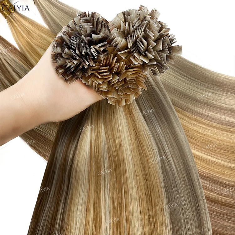 Extension de cheveux à pointe plate