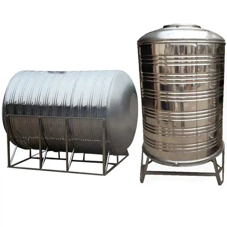 Réservoir mobile de stockage d'eau rond professionnel en acier inoxydable Offre Spéciale