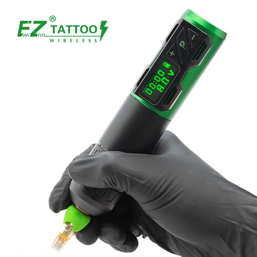 EZ Tatuaggio Verde Tatuaggio Pistola P2S Portex Generation 2S senza fili Macchina per il tatuaggio Permanente per la Body Art