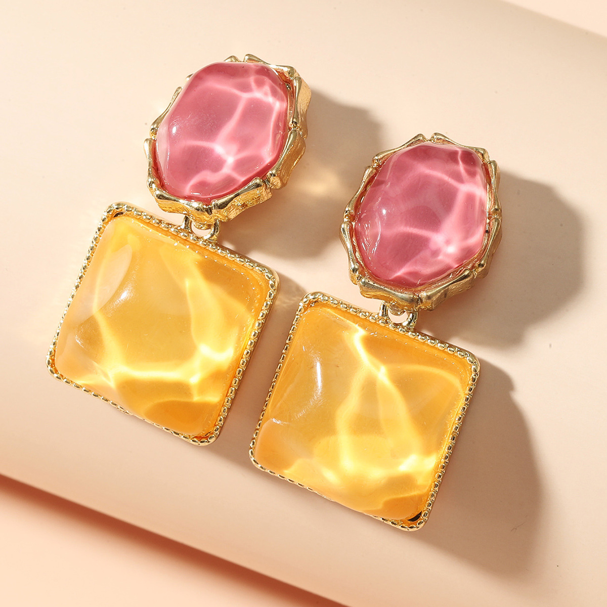 rose avec du jaune