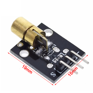 KY-008 650nmレーザーセンサーモジュール6mm 5V 5mW赤ドットダイオード銅ヘッドセンサーキット用Arduinoプロジェクト - Product Image 2