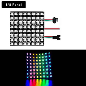 WS2812 WS2812B pannello digitale a schermo piccolo a matrice Led indirizzabile individualmente con alimentatore 5V 3A/10A Controller RF a 21 tasti