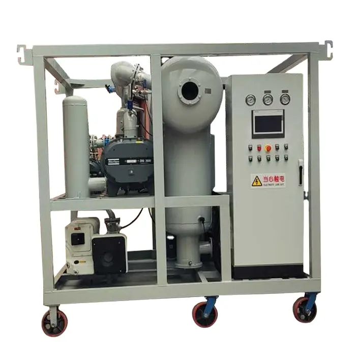 Использованное оборудование для очистки трансформаторного масла, высоковакуумная диэлектрическая система фильтрации масла