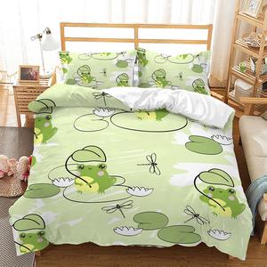 Polyester Colorful Printed Duvet Cover Set Microfiber Queen and king Size Bedding Set Kids Bedding Bed - Product Image 3