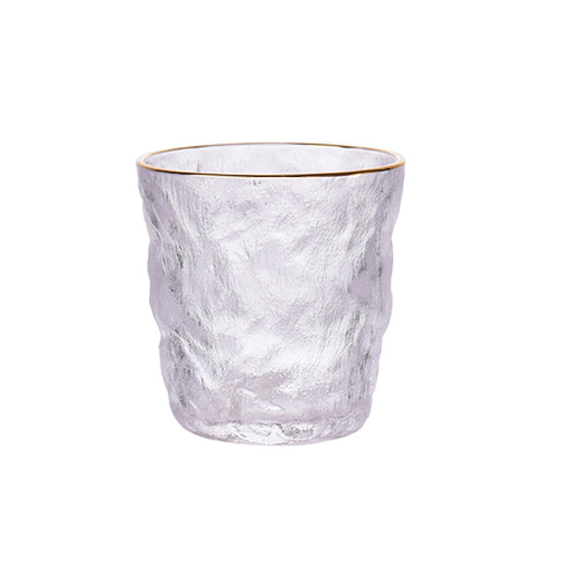 Coupe Glacier à bordure dorée brillante, modèle court (60 boîtes)