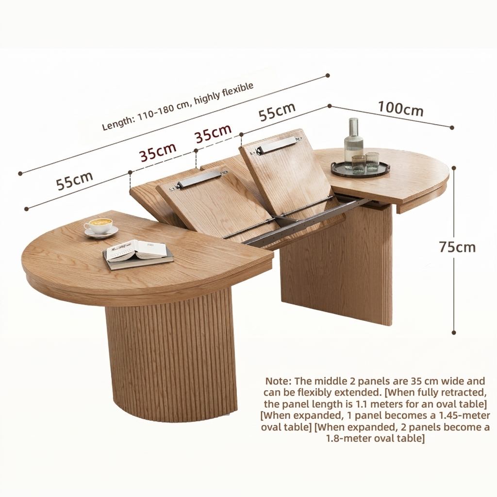 Colore legno naturale 110-180