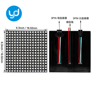 Matrice 16x16 8x8 8x32 DIY gyverlight WS2812B LED digitale flessibile indirizzabile singolarmente pannello Pixel Light DC5V 12V - Product Image 2
