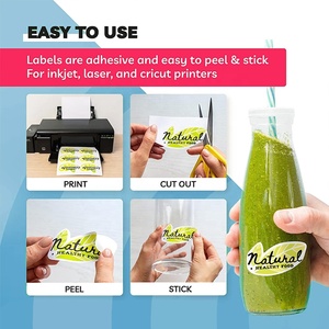 Bán buôn tấm dày có thể in không thấm nước tự dính A4 Chất lượng cao Glossy Sheets Vinyl Sticker giấy máy in phun - Product Image 2