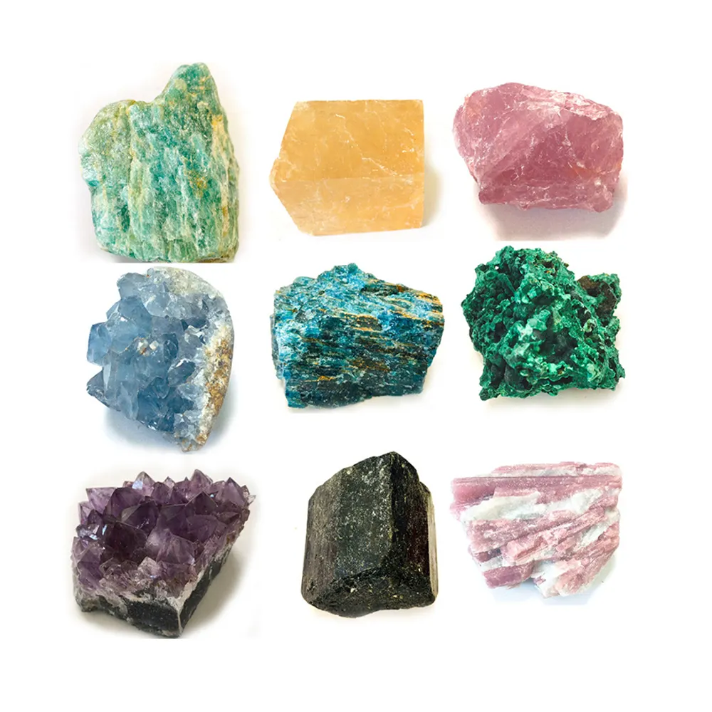 Naturstein Rohkristall unregelmäßige Form rauer Tourmalin Bergleute Proben Rohkristalle für Heilung Stein