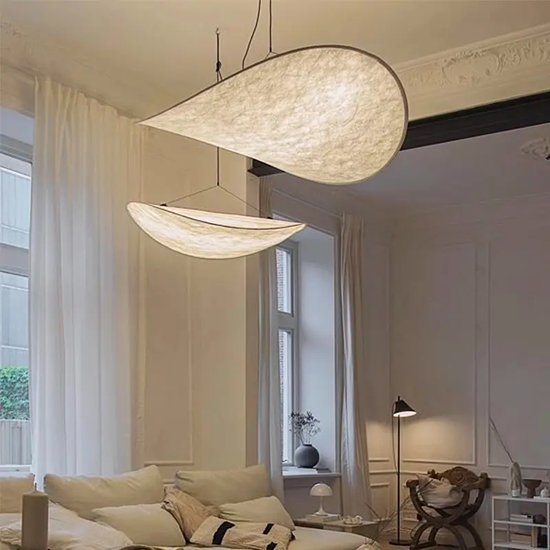 Italienische Designer Loft Villa Stair well minimalist ischen Modell Zimmer führte Esszimmer Lichter