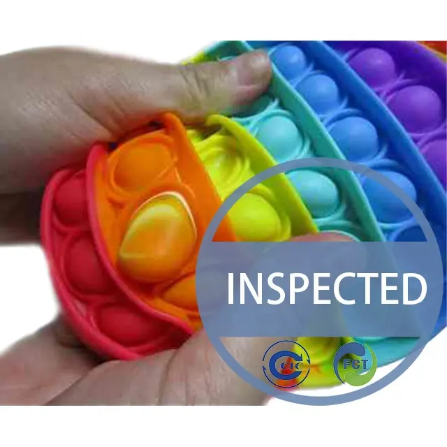 Push pop Bubble fidget Toy control de calidad de terceros QC servicio de inspección aleatoria final en Yiwu Zhejiang
